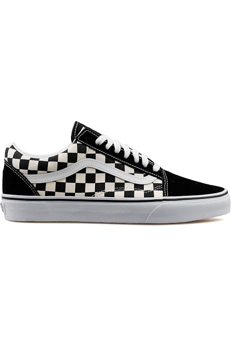 white vans with black line
