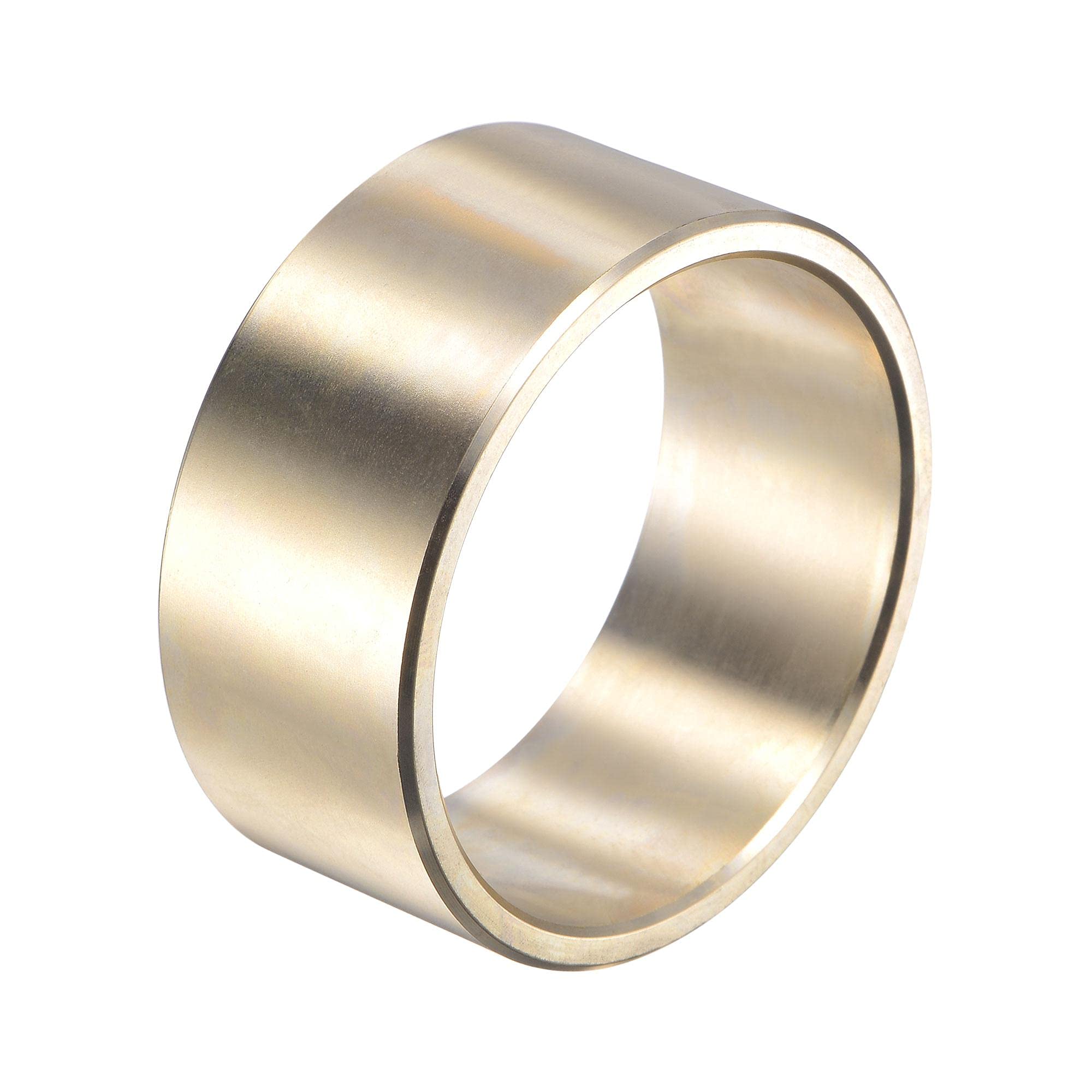 sourcing map Sleeve Bearings 1-3/4" Bore 2" OD 7/8" Length Cast Brass Self-Lubricating Bushing