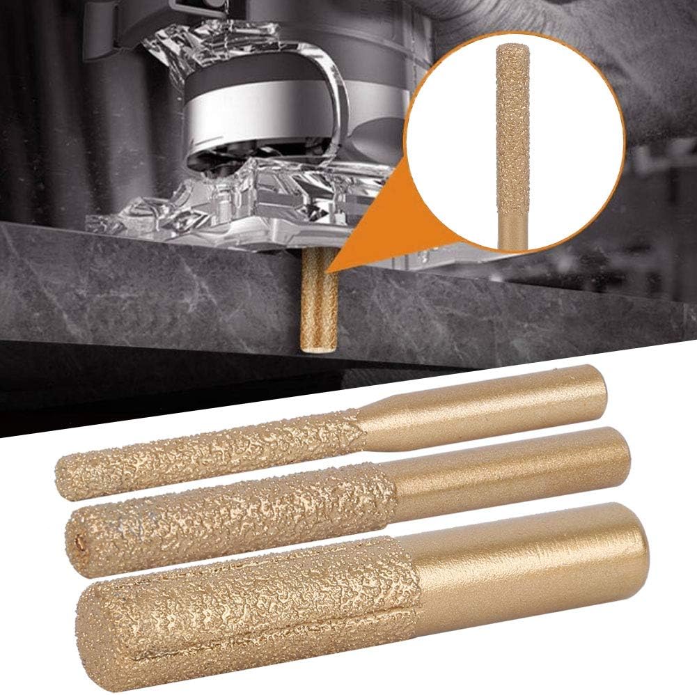Diamond Router Bits Golden Brazed Straight Shank for Edge Cutting of Marble Quartz and Artificial Stone (6.35 * 7 * 65mm) - Image 5