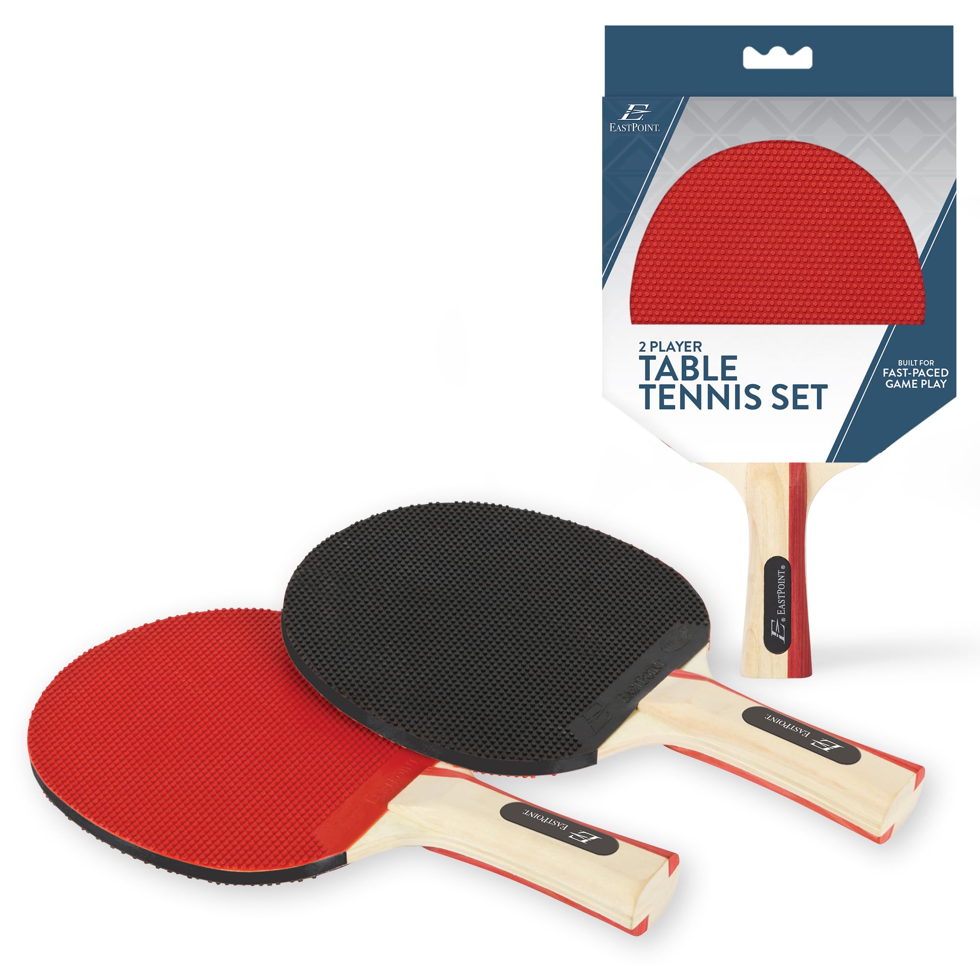 Photo 1 of EastPoint Sports 2 Player Table Tennis Paddle Set - Includes 2 Pip-Out Ping Pong Paddles