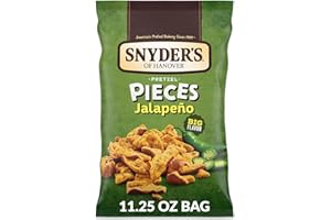 Snyder's of Hanover, Pretzel Pieces, Jalapeno, 12oz Bag (Pack of 3)