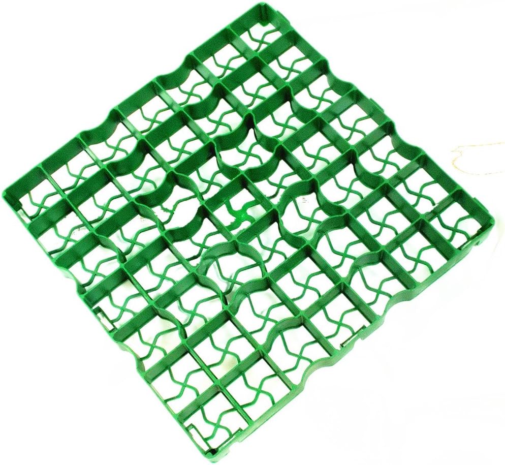 12 x Green Plastic Paving Driveway Grid Turf Grass Lawn Path Gravel Protector Drainage Mat (3 Square Meter)