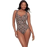 Miraclesuit Women's Swimwear Slimming Escape Underwire Molded Cup Bra Tummy Control One Piece Swimsuit