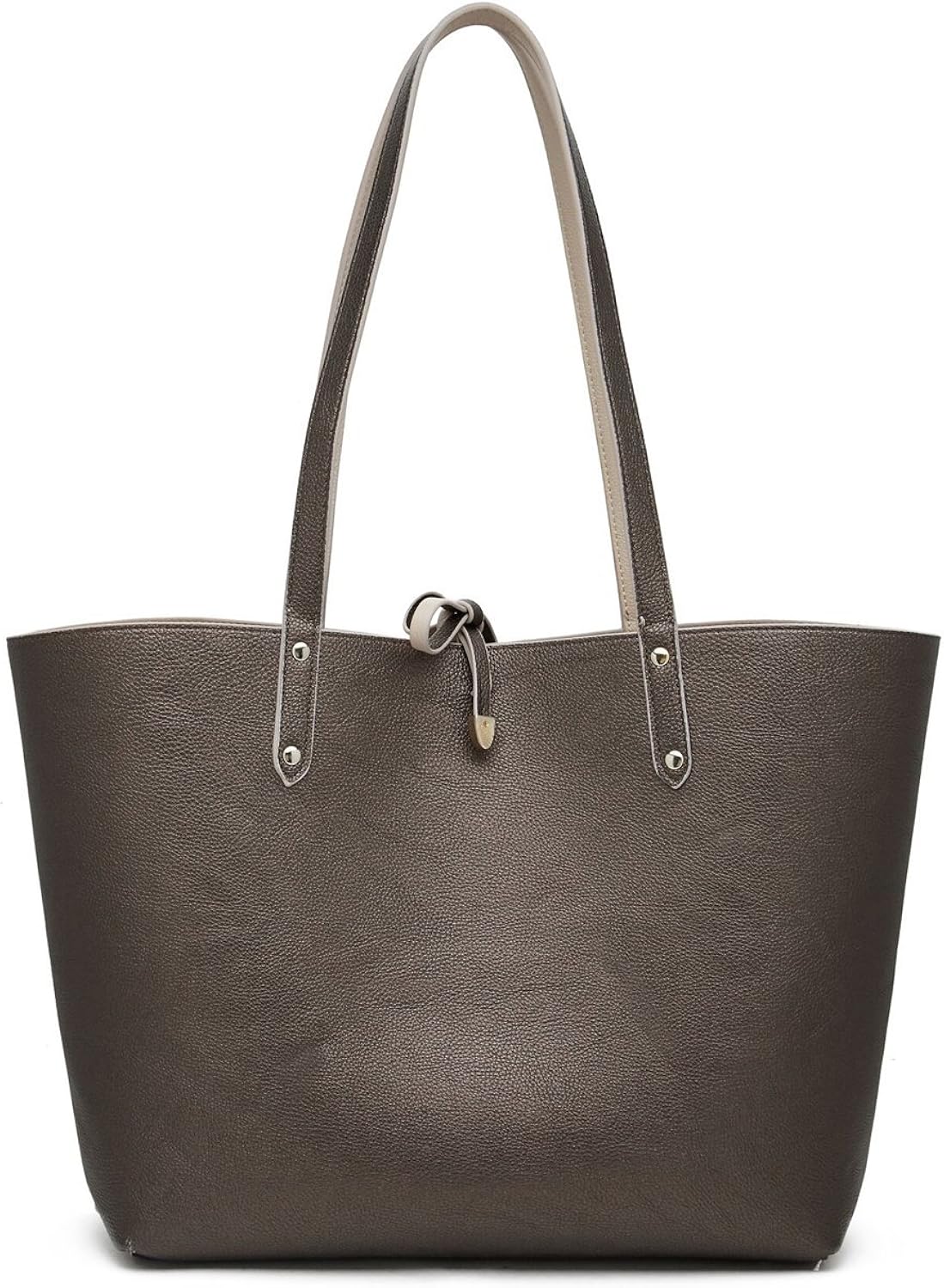 pewter tote bag