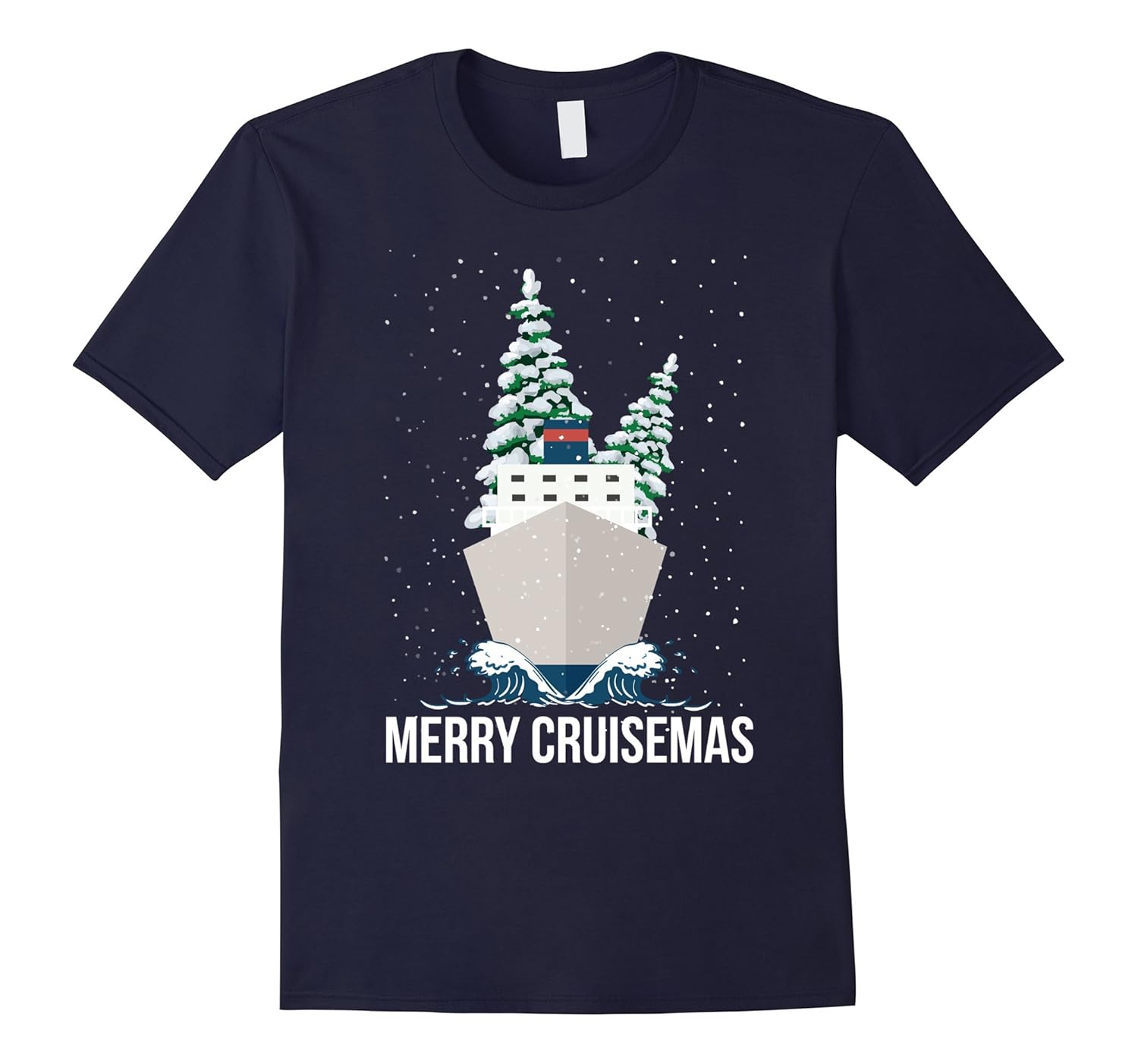 Merry Cruisemas Christmas Cruise Caribbean Bahamas T-Shirt-Rose