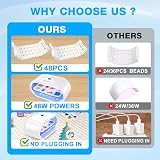 JDiction 48W Rechargeable UV Resin Light 48 LED Double-Sided Curing Lamp view 3