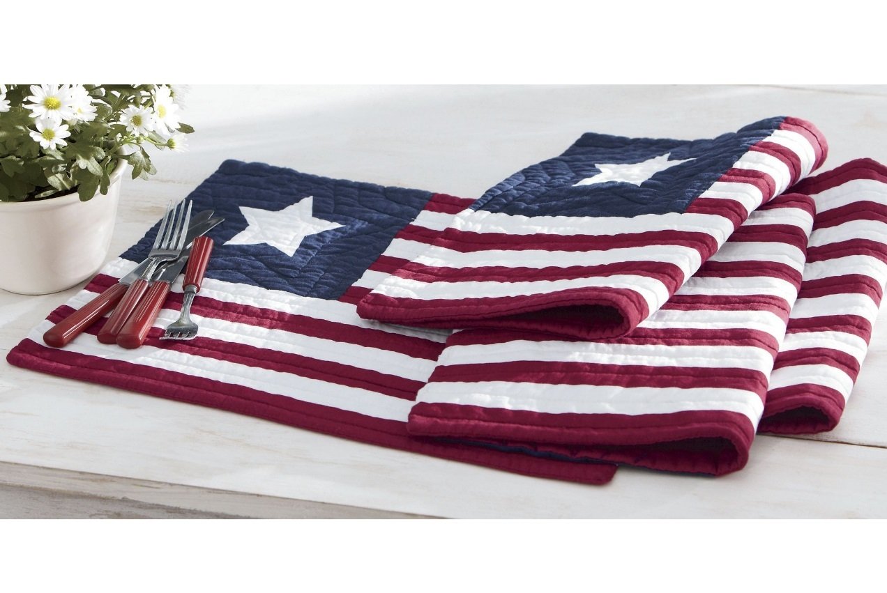 American Flag Placemat Home & Kitchen