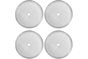 Lichely 4 Pack French Press Replacement Filter Screens, Reusable Stainless Steel Mesh Filters for 34 oz / 1000 ml / 8 Cup Fre