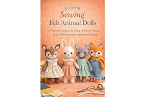 Learn to Sewing Felt Animal Dolls. : A Practical Guide to Creating Heirloom Animal Dolls With Beautiful Handmade Clothing