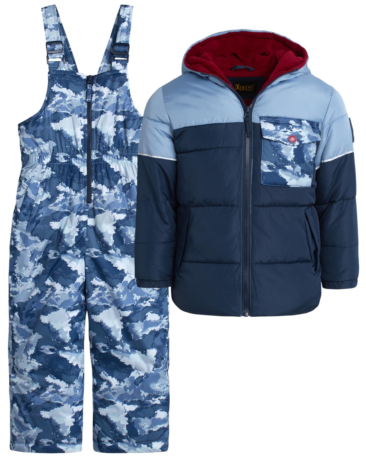 Photo 1 of (Picture just for reference)....  iXtreme Boys Snowsuit Set - 2 Piece Polar Fleece Lined Weather Resistant Insulated Ski Jacket & Snow Bibs Overalls for Boys, Size 4, Dark Navy Blue
