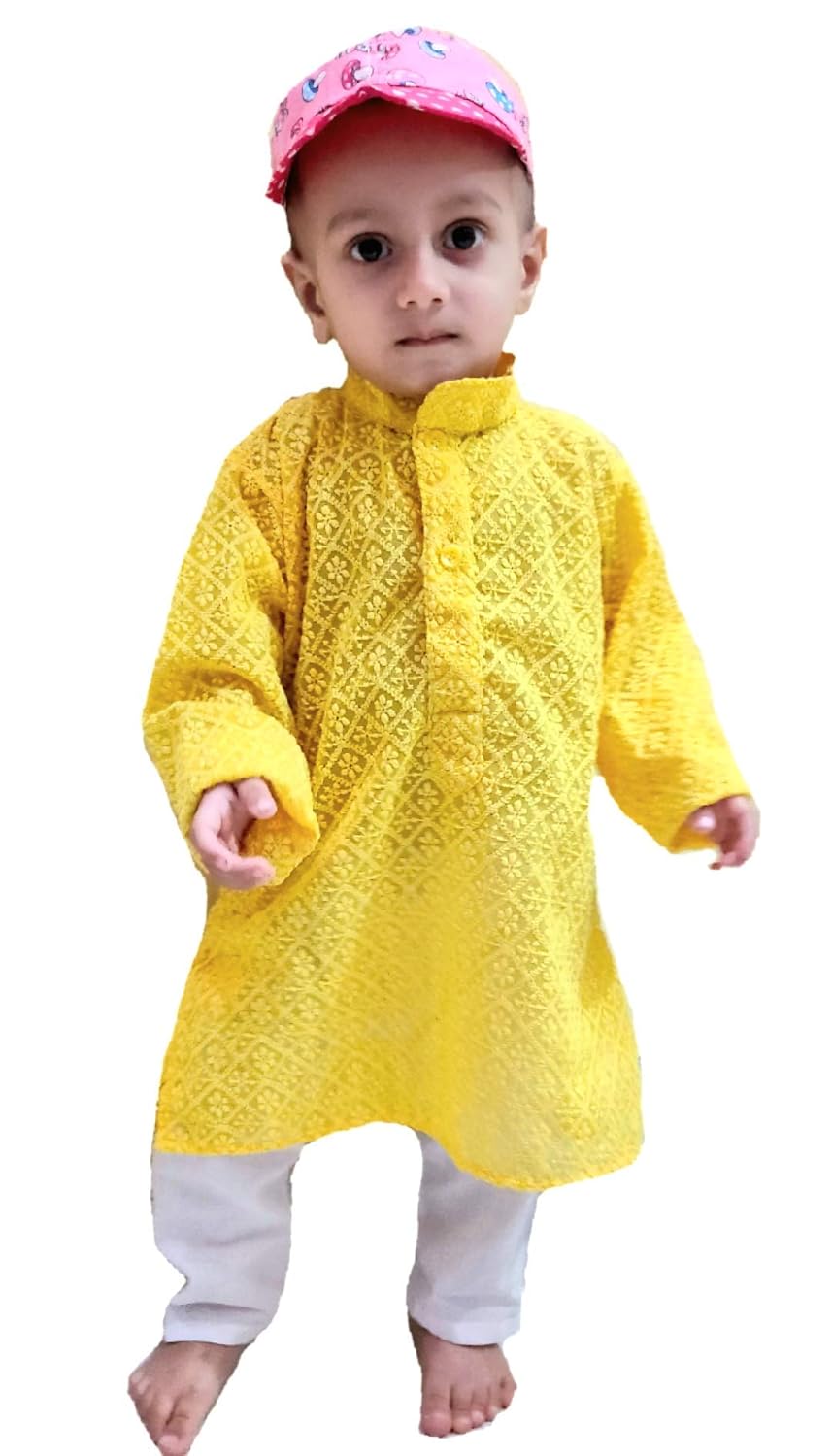 Yellow kurta for baby boy Clearance