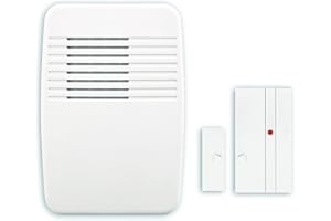 Globe Electric Heath Zenith SL-7368-02 Wireless Entry Alert Chime,White, Multi-function Kit