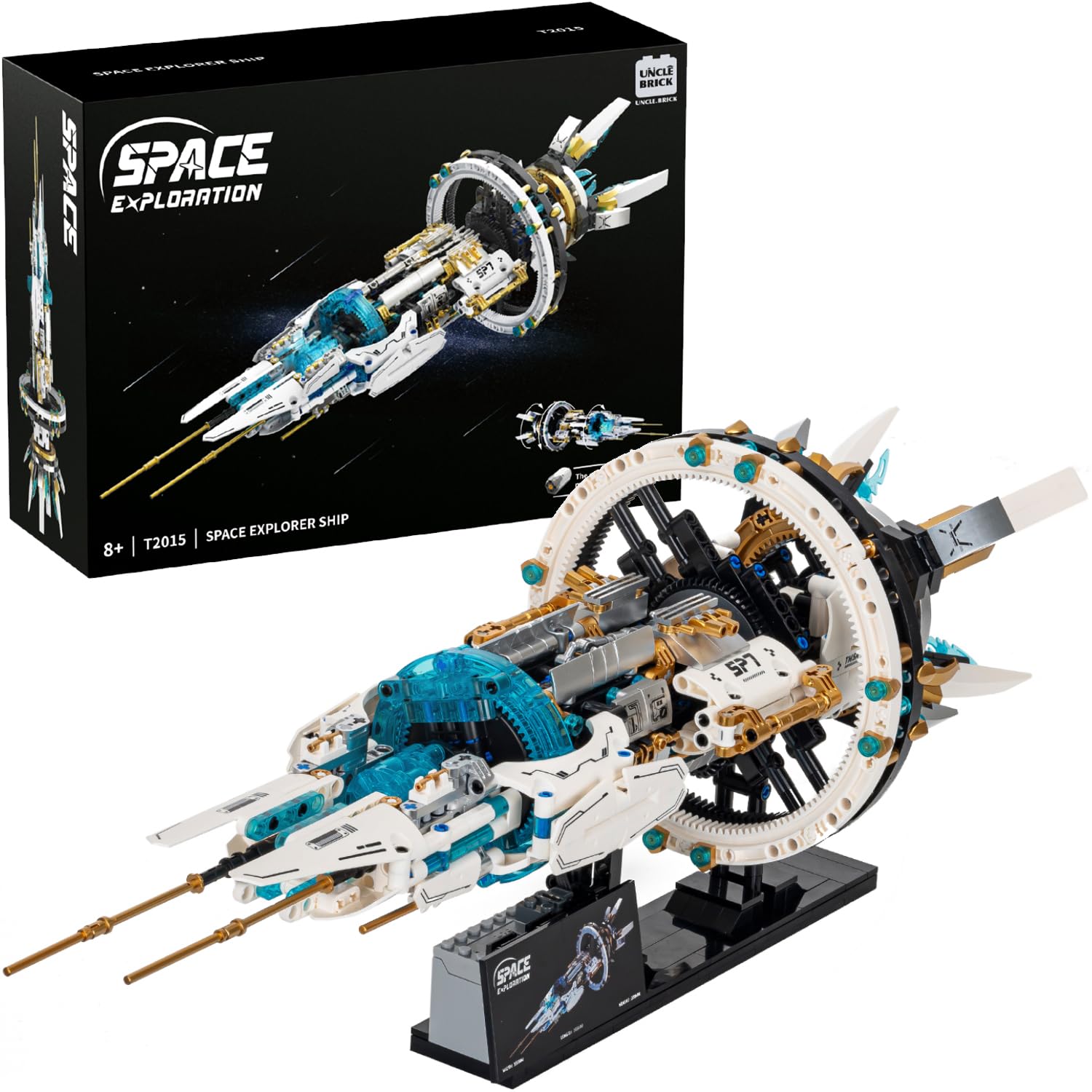 Photo 1 of UNCLE BRICK Space Spaceship Building Blocks Set,with Lights and Power Motor,Interstellar Space Station,Space Exploration Toy,Creative Gift Idea for Adults and Space Fans,for Boys and Gril Age 8-12