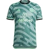 adidas Celtic Men's 2023-24 Stadium Third Jersey (US, Alpha, Small, Regular, Regular, Green)