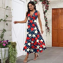 CHRATLHI 4th of July Dresses for Women 2025