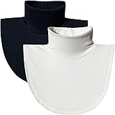 ZESLMG Womens Dickies Detachable Turtleneck Collar, Cotton Half Mock Turtlenecks