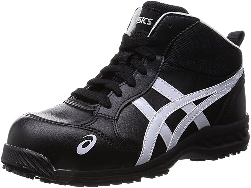 Amazon Asics アシックス 安全靴 ウィンジョブ35l ミドルカットタイプ Agel搭載 012 Fis35l 26 5 ブラック ホワイト Asics アシックス シューズ バッグ