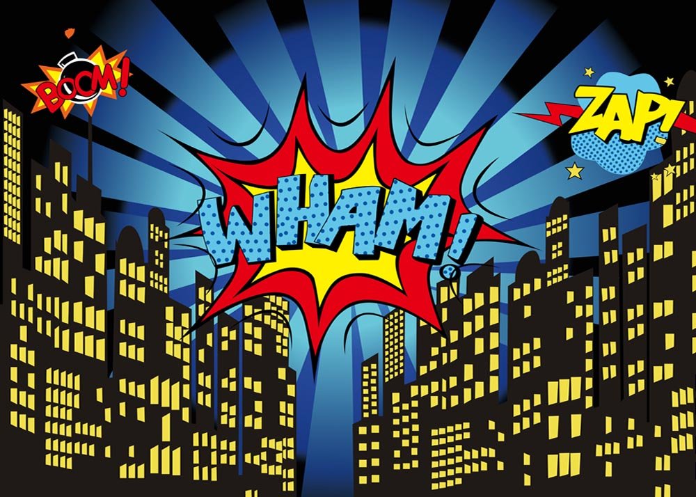 Fondo para Estudio de fotografía y Video Superhero City