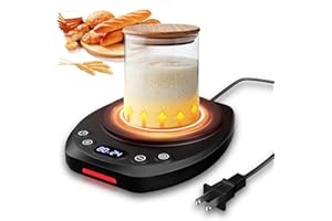 Sourdough Starter Warmer-MQUPIN Sourdough Warming Mat with Precise Temperature Control(70-120°F), 0-24H Timer Alert & Memory 