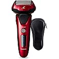 Panasonic ARC5 Electric Razor for Men with Pop-up Trimmer, Wet Dry 5-Blade Electric Shaver with Intelligent Shave Sensor and 16D Flexible Pivoting Head - ES-ALV6HR (Red)