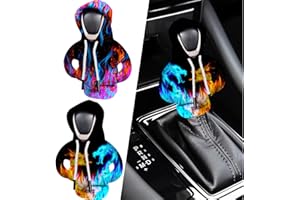 XWQWD Car Gear Shift Cover 2PCS Funny Gear Shift Knob Cover Sweater Hoodie for Car Decorations & Protections Universal Car Interior Accessories Stick Shift Cover D