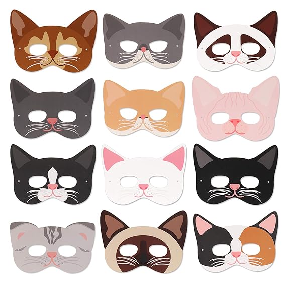Buy Cat Masks Kitten Masks Halloween Masks for Cat Party Kitty Party