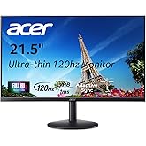 Acer SB223Q J0bi 21.5" Full HD 1920 x 1080 Ultra-Thin Home Office Monitor | Adaptive-Sync Support (FreeSync Compatible) | Up to 120Hz Refresh Rate | 1ms VRB | sRGB 99% | Tilt | HDMI 1.4 & 1 x VGA Port