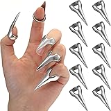 Hicarer 10 Pieces Finger Claws Rings Full Finger