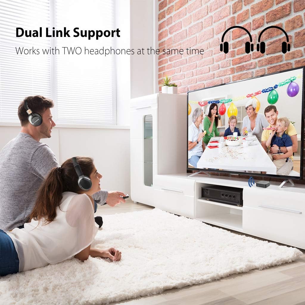 Avantree TC417 Bluetooth Transmitter Receiver for TV, Optical Digital Toslink, Volume Control for 3.5mm AUX, RCA, 20H Playtime, aptX Low Latency Wireless Audio Adapter for Headphones, Home Stereo: Computers & Accessories