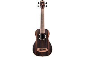 KALA Striped Ebony Acoustic-Electric U•BASS® Rosewood Update