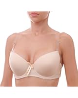 Womens Invisible Clear Silicone Back Strap Moulded