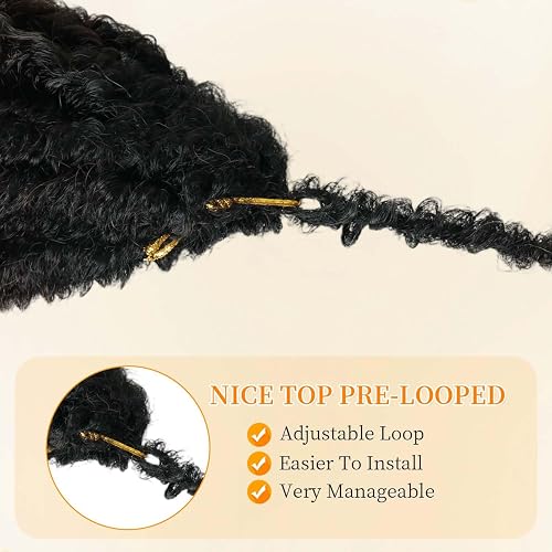 Soft Locs Häkelhaar – 6 Packungen, 81,3 Cm, 1B, Vorverzwirnt, Für Einfache Installation