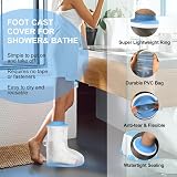 YUNCHI Waterproof Foot Cover Shower Cast Protector for Adults M view 8