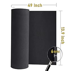 Black Premium EVA Foam Sheet Roll，6mm