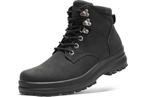 ANJOUFEMME Men's Waterproof Hiking Boots - Lightweight Ankle Support, Slip-Resistant Trail Shoes for Outdoor Trekking