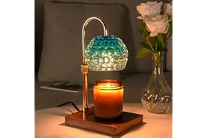 CAWALAP Candle Warmer Lamp Timer - Birthday Gifts for Women, Mothers Day Gifts, House Warming Gifts New Home Decor with 2 Bulbs Compatible All Jar Candles Blue