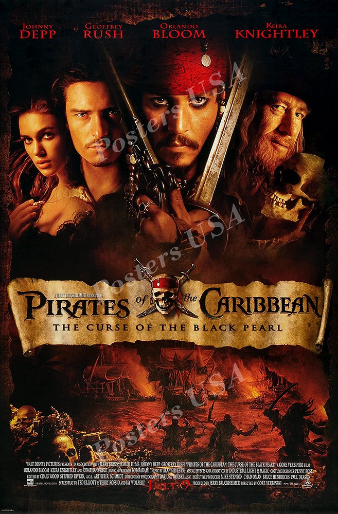 Posters USA - Disney Classics Pirate of the Carribean The Curse of Black Pearl Poster - DISN125 (24" x 36" (61cm x 91.5cm))