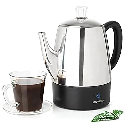 Mixpresso Small Percolator Coffee Pot Electric 4