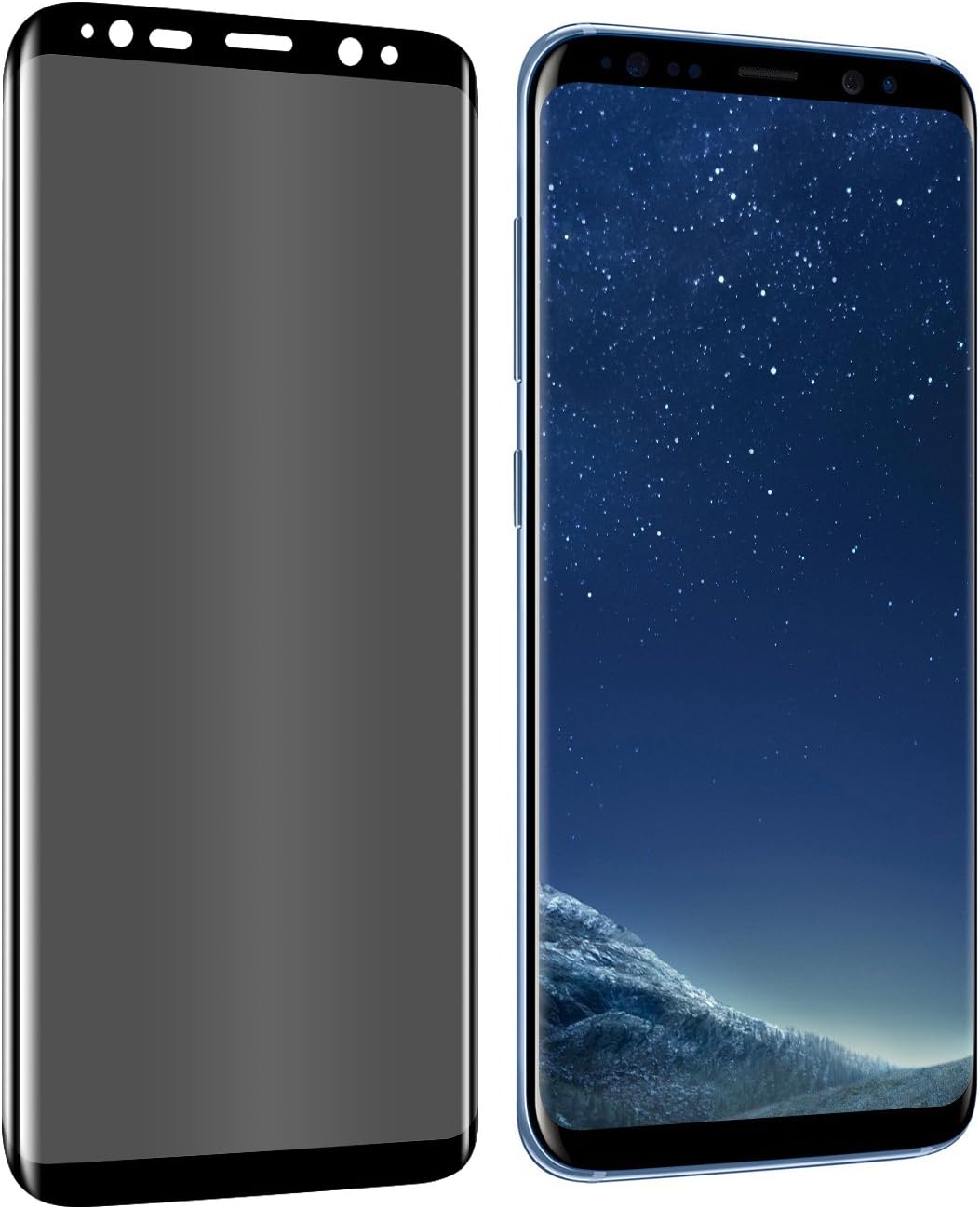 YCFlying Galaxy Note 9 Privacy Tempered Glass Anti-Spy Screen Protector [3D Curved] [Case Friendly] [9H Hardness ] for Samsung Galaxy Note 9 (6.4") Black