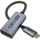 BENFEI USB C to HDMI 2.1 Adapter (8K@60Hz, 4K@240Hz, Aluminum Shell, Nylon Braided) Compatible with iPhone 15/16 Pro/Max, Mac