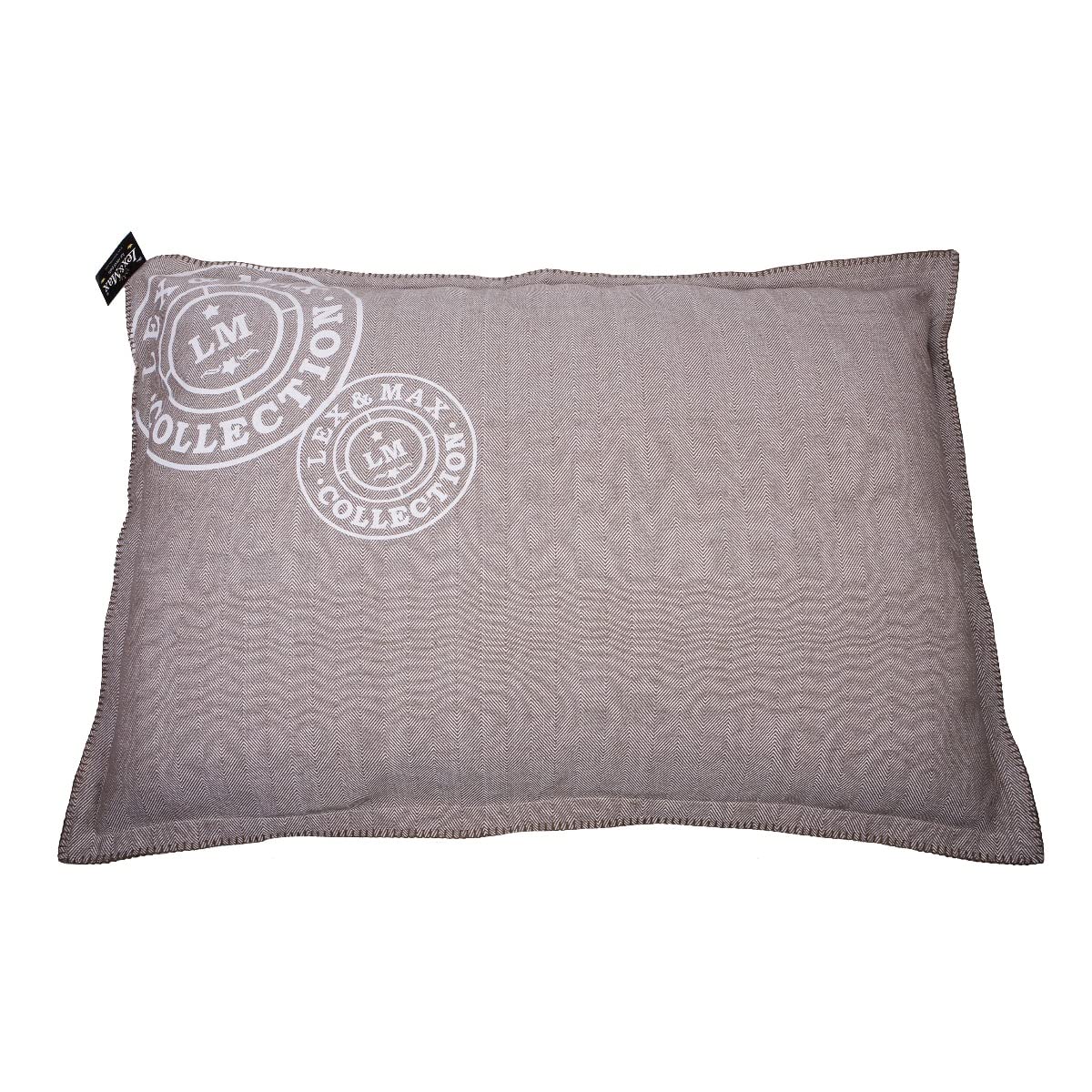 Lex & Max COVER RECT. FISHBONE 100X70 TAUPE