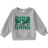 KEKEMI Toddler Boy Girls Football Sweatshirt Sundays are for the Birds Pullover Shirt Game Day Outfit Football Ballgame Tops