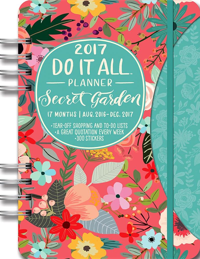 Orange Circle Studio 17 Month 2017 Do It All Planner Secret Garden Orange circle studio 17 month 2017 do it all planner secret garden