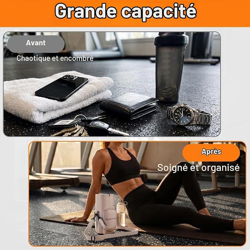 Sac de Bouteille d'eau, 1,2 L (40 oz), Blanc — photo 6 sur 7