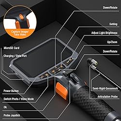 Two-Way Articulating Borescope with Light, Teslong