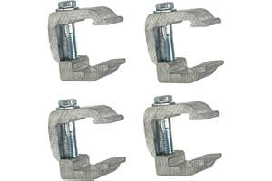 GCi STRONGER BY DESIGN G-16 Pinch Clamps for Inside Mount Tonneau Covers (4 Pack). Made in USA with 6000 Series Structural Al