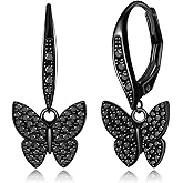 FSLEAD 14K Gold Earring Cross Waterdrop Butterfly Heart Knot Earrings for Women Gold Silver Cross Leverback Drop Gold Silver Teardrop Hoop Dangle Earring White Gold Dangle Drop Earring