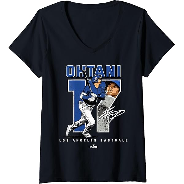 Amazon.com: Number and Portrait Shohei Ohtani Los Angeles MLBPA T