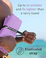 Fit-Flip Swimming Towel Pastel Violet 140x70cm Microfiber Quick Dry view 3