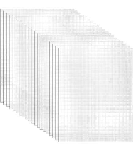 Darice Plastic Canvas Bögen – 10 Stück, 7,6 Cm, Transparent, Für Kreuzstich Und Stickereien